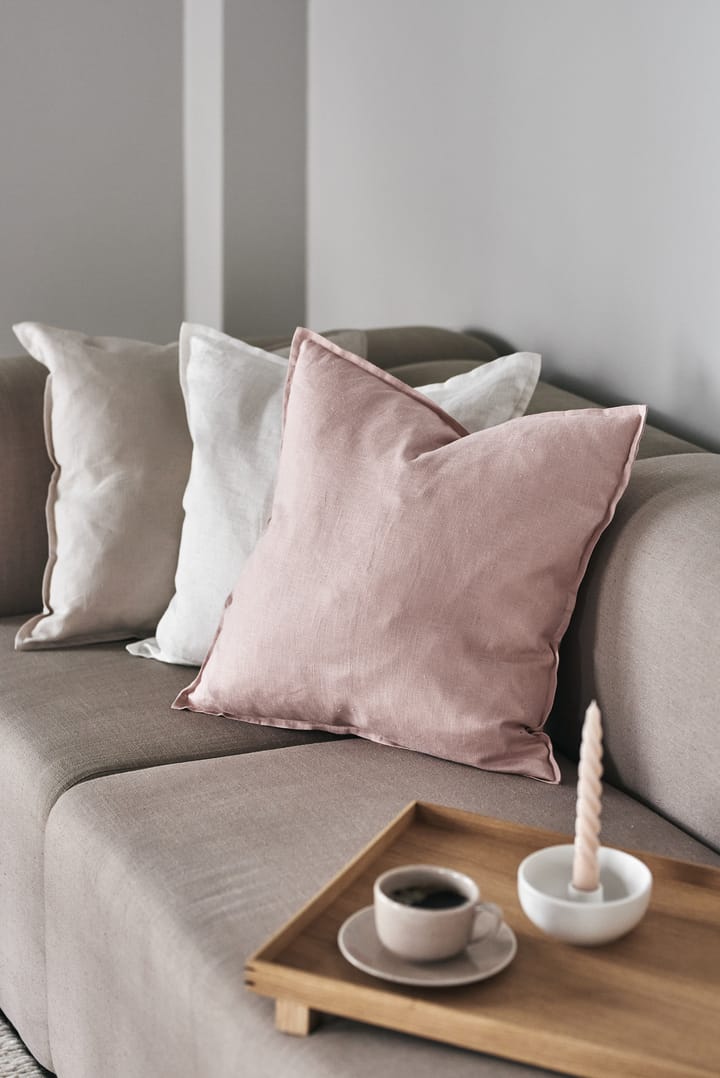 Calm kuddfodral linne 50x50 cm, Dusty Rose Scandi Living