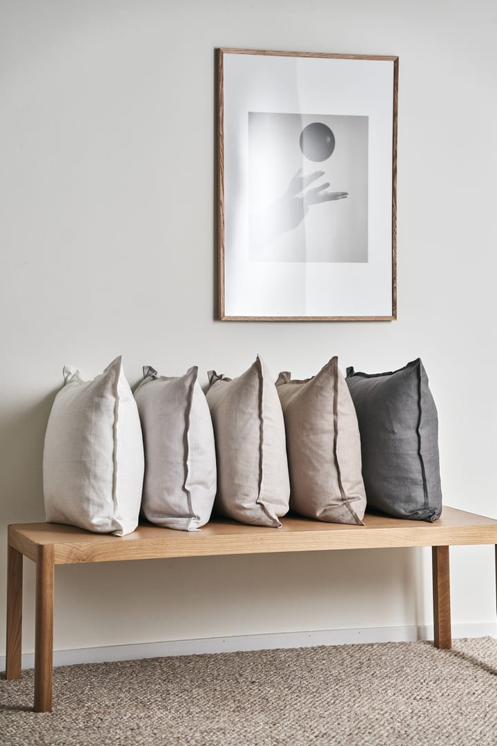 Calm kuddfodral linne 50x50 cm, Greige Scandi Living