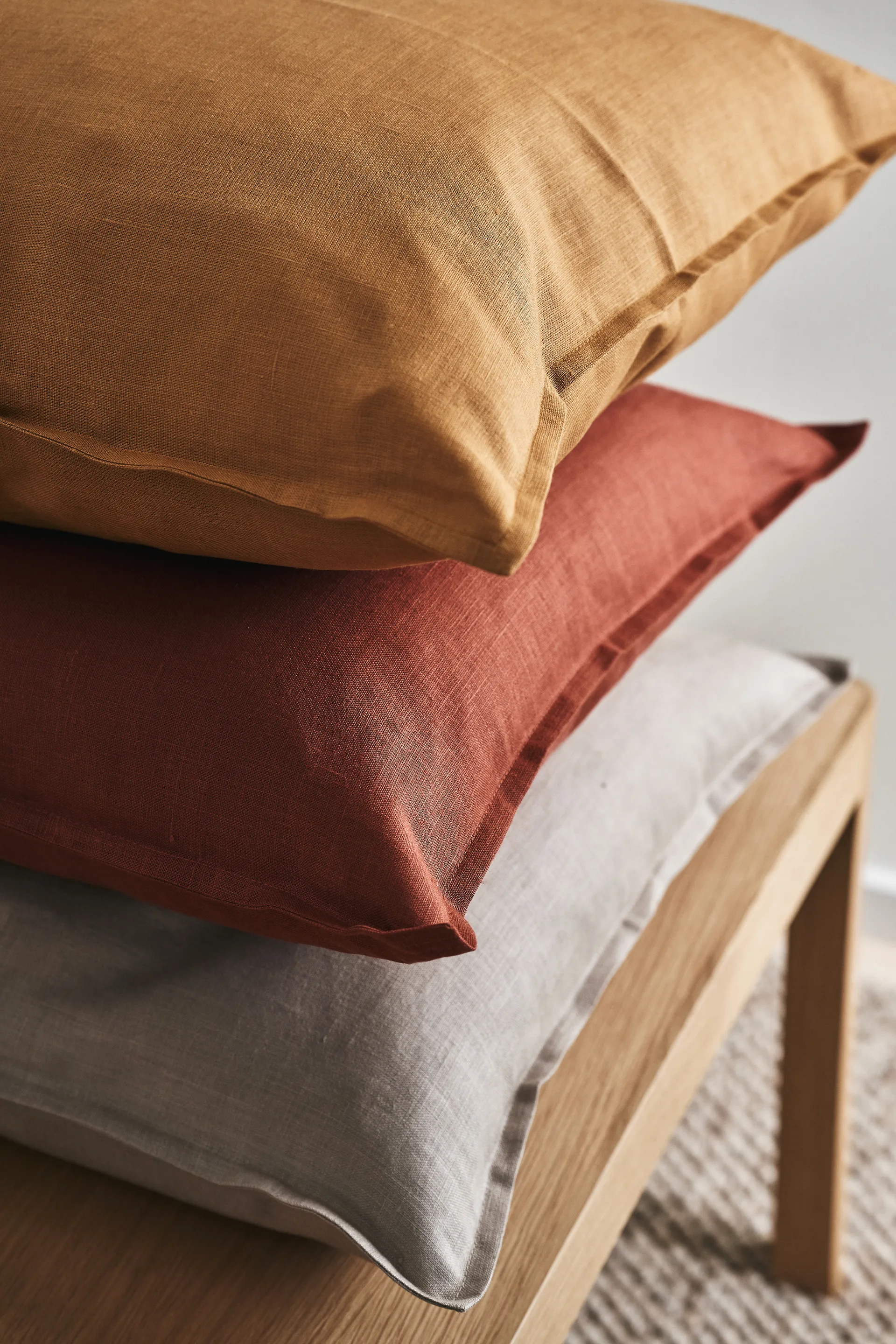 Calm kuddfodral linne 50x50 cm, Rust Scandi Living