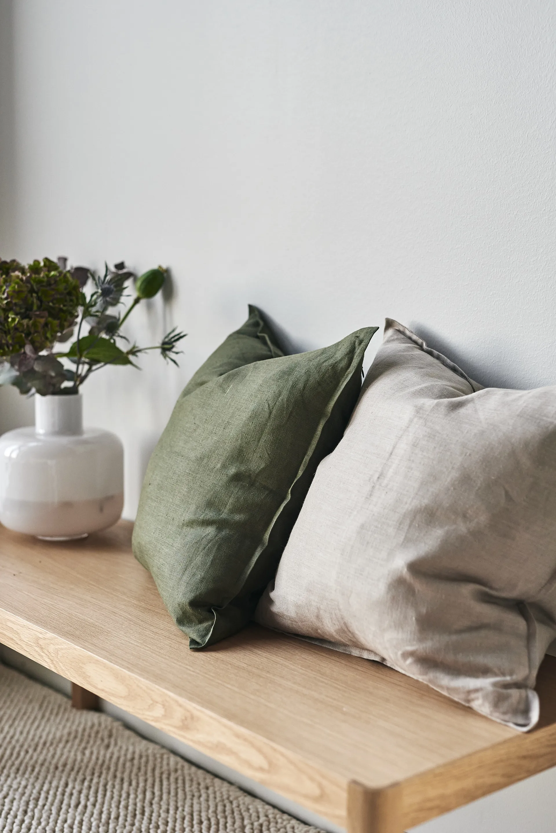 Calm kuddfodral linne 50x50 cm, Sand  Scandi Living