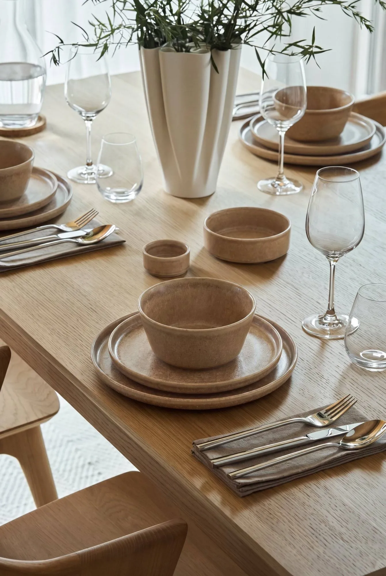 Clay assiett, Brun, Ø20 cm Scandi Living