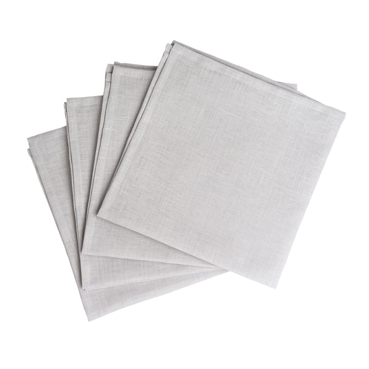 Clean linneservetter 45x45 cm 4-pack - icy grey - Scandi Living