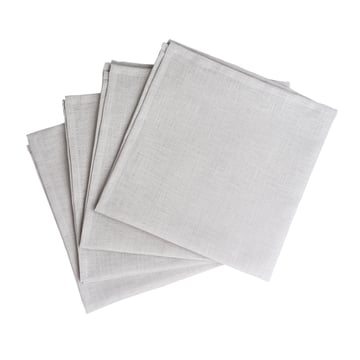 Scandi Living Clean linneservetter 45×45 cm 4-pack icy grey