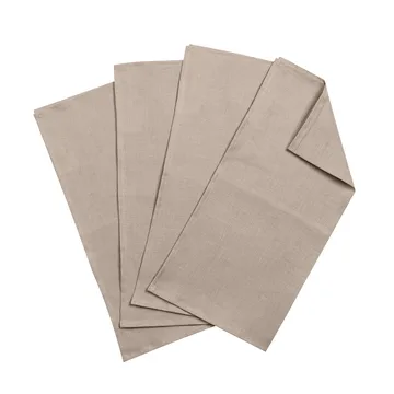 Clean linneservetter 45x45 cm 4-pack - sand - Scandi Living
