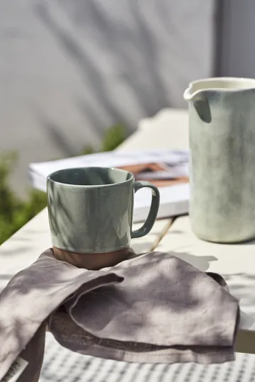 Clean linneservetter 45x45 cm 4-pack - smokey blue - Scandi Living