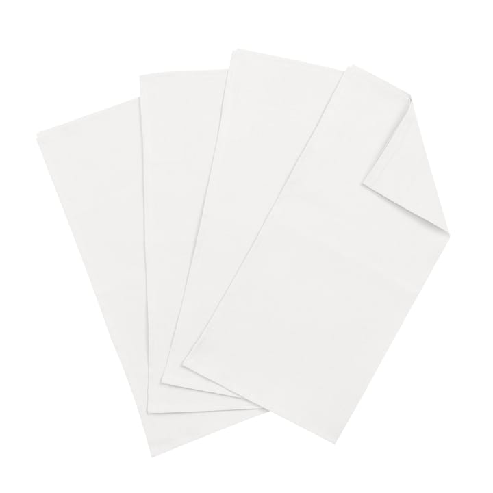 Clean linneservetter 45x45 cm 4-pack, white Scandi Living
