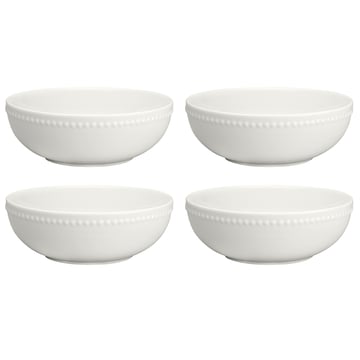 Scandi Living Dots frukostskål 60 cl 4-pack Cremevit