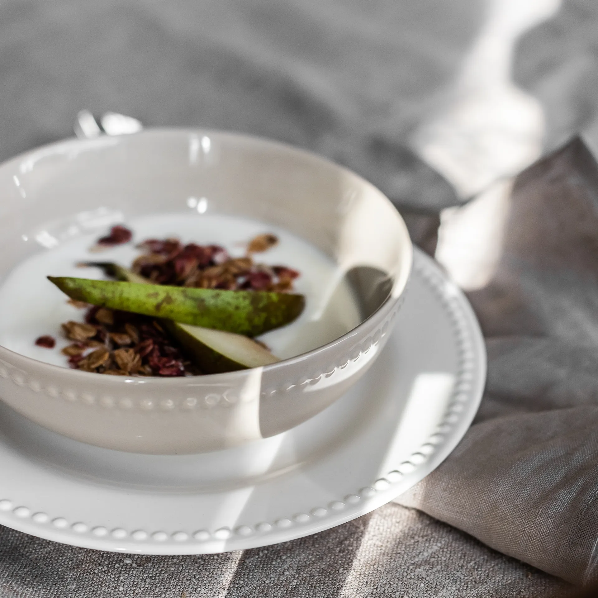 Dots frukostskål 60 cl 4-pack, Cremevit Scandi Living