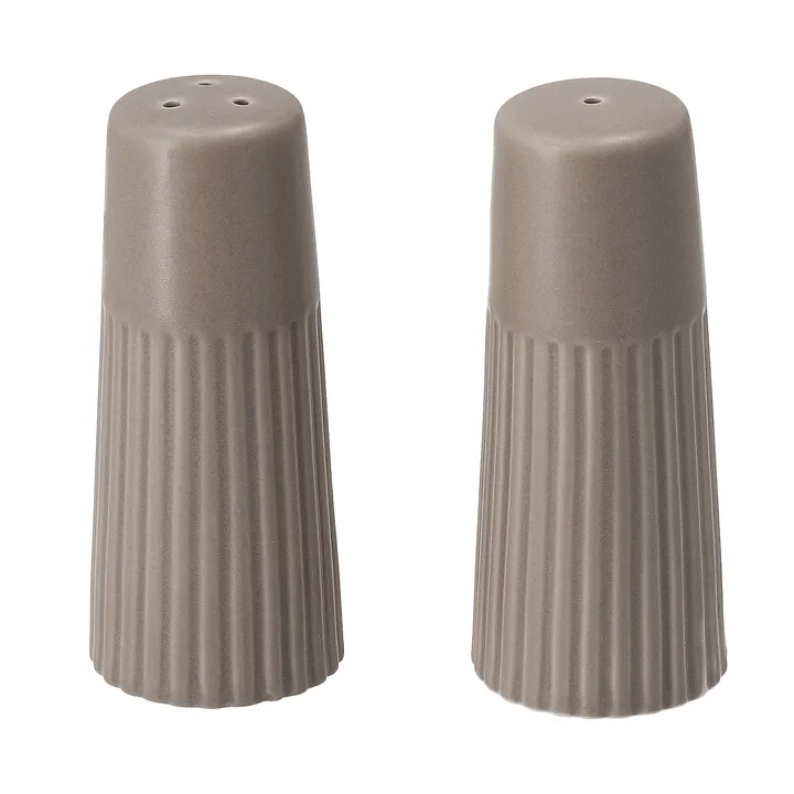 Edge salt- & pepparkar 2 delar - Taupe, Ø3,8x8,7 cm - Scandi Living