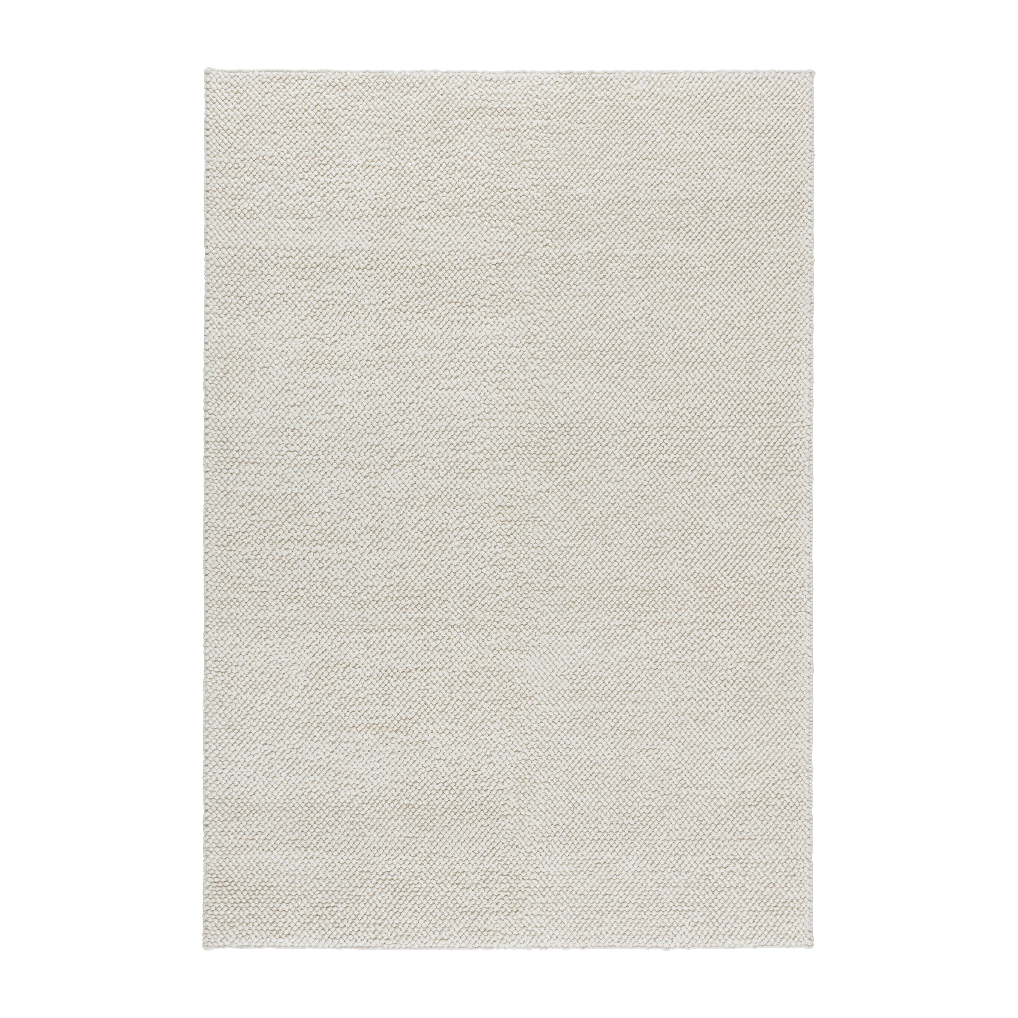 Scandi Living Flock ullmatta naturvit, 170x240 cm