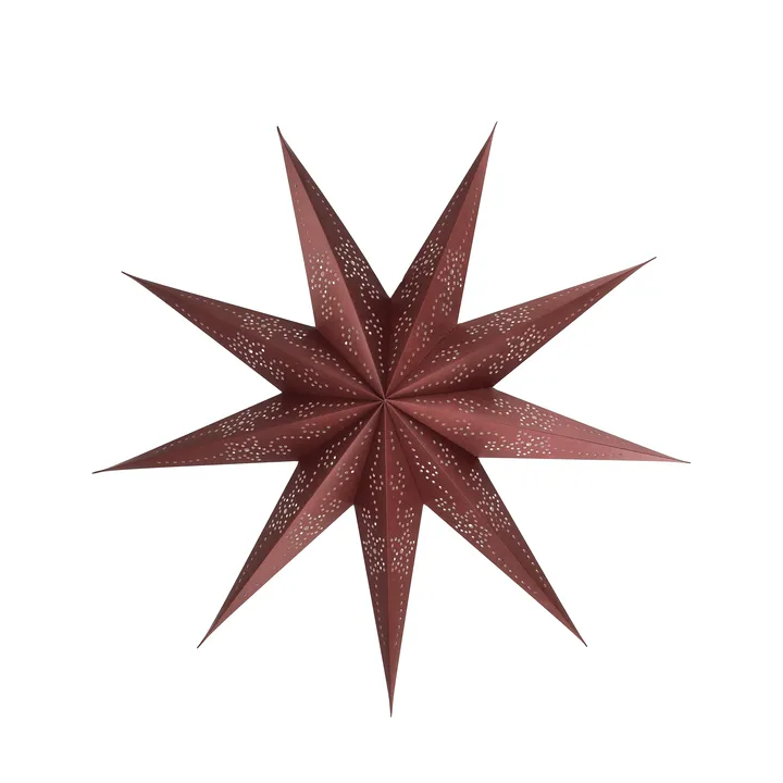 Folk adventsstjärna - Burgundy, Ø45 cm - Scandi Living