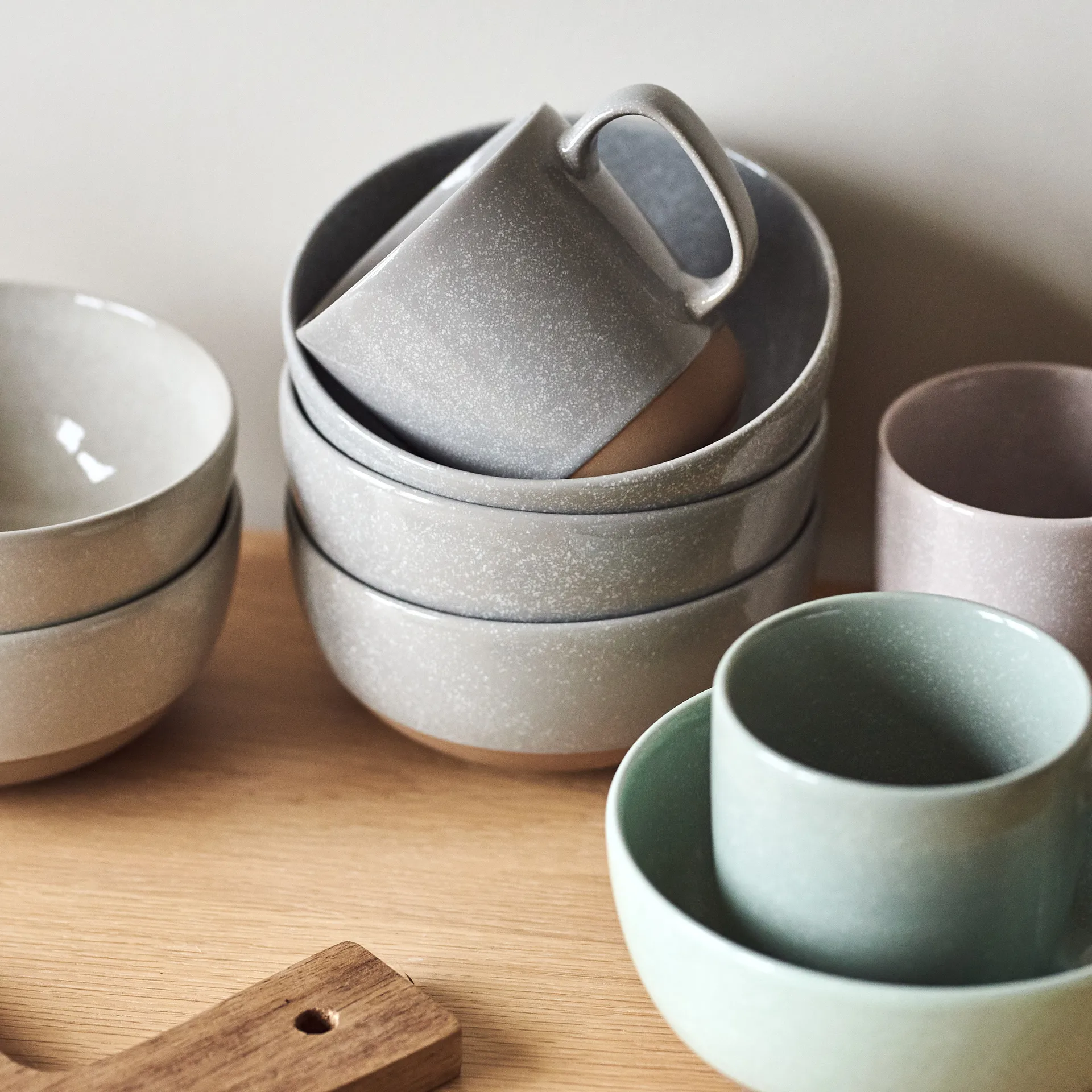 Fossil skål 60 cl, Grön Scandi Living