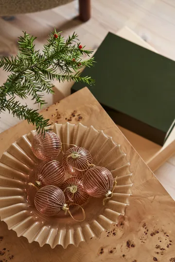 Holiday julgranskula 6-pack - Rose gold - Scandi Living