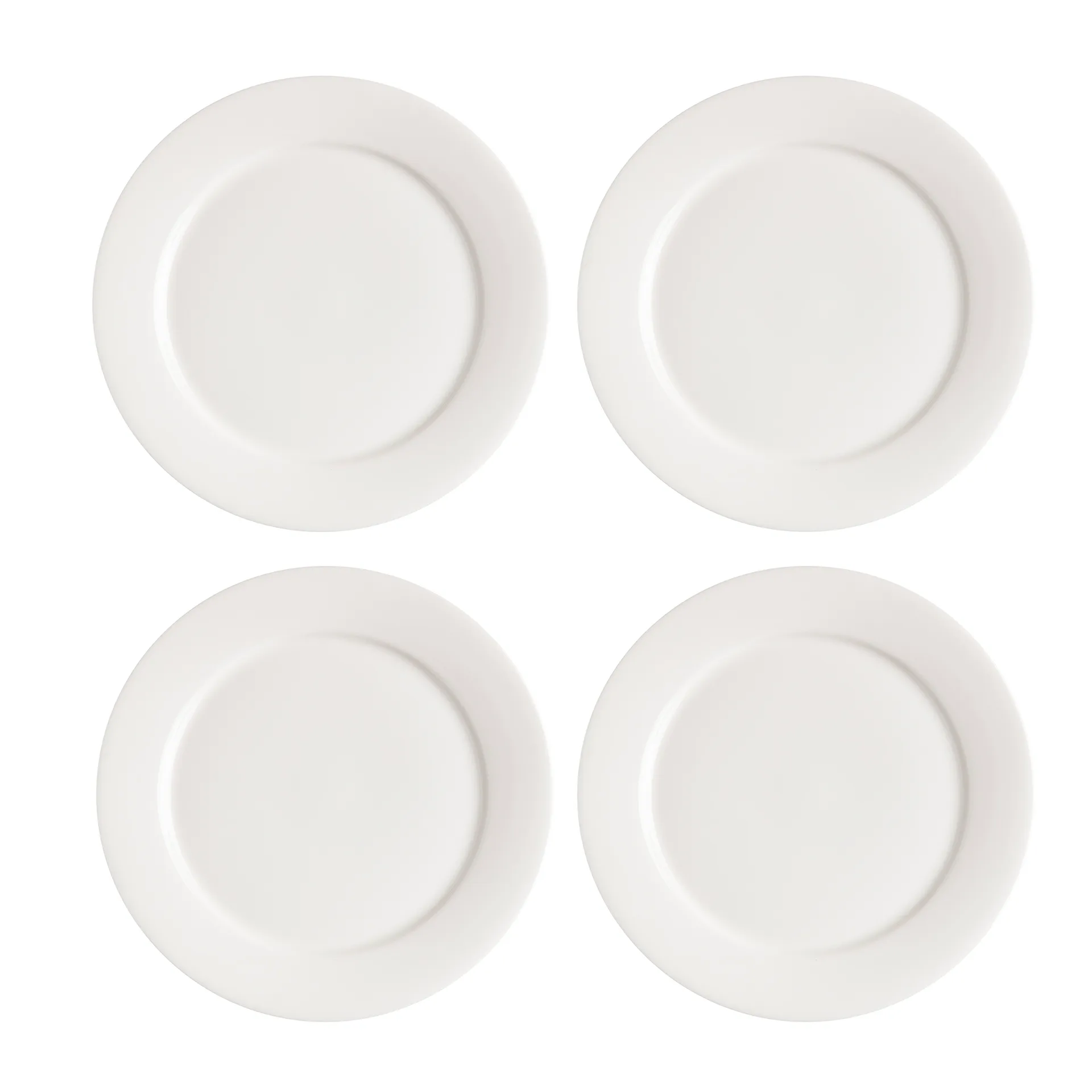 Kalk assiett 21 cm 4-pack, vit Scandi Living