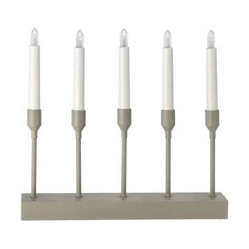 Scandi Living Kindle portabel adventsljusstake 30 cm Beige