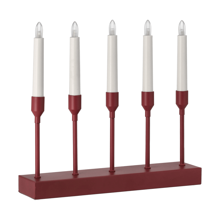 Kindle portabel adventsljusstake 30 cm, Mörkröd Scandi Living