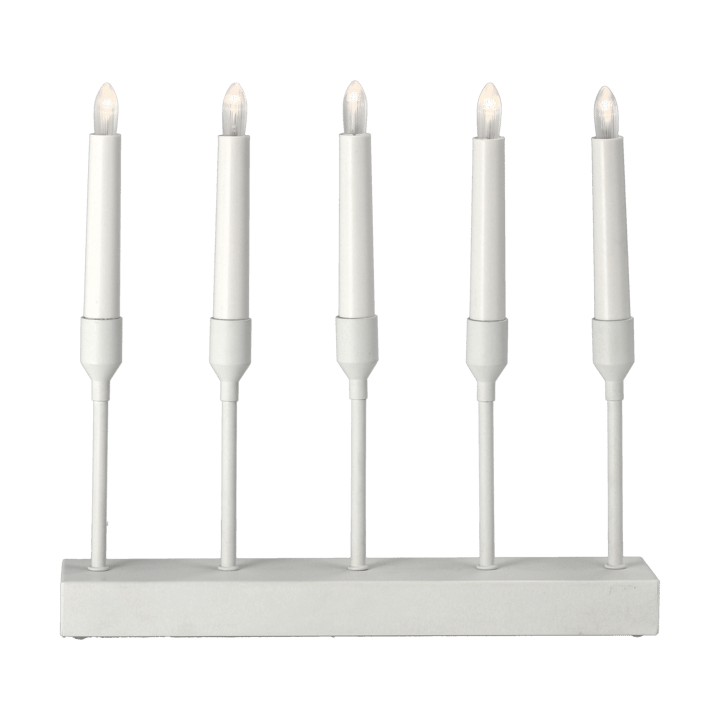 Kindle portabel adventsljusstake 30 cm, Vit Scandi Living