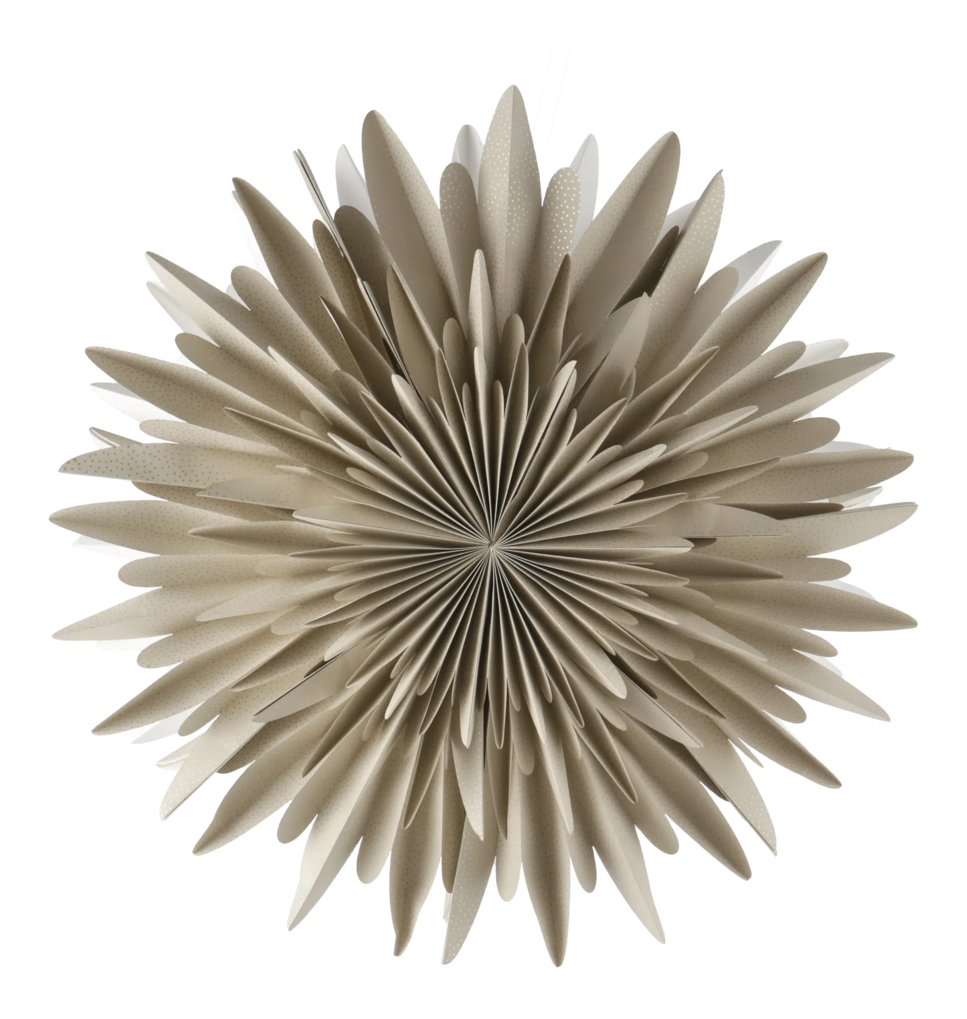 Luna adventsstjärna beige med prickar, 60 cm Scandi Living