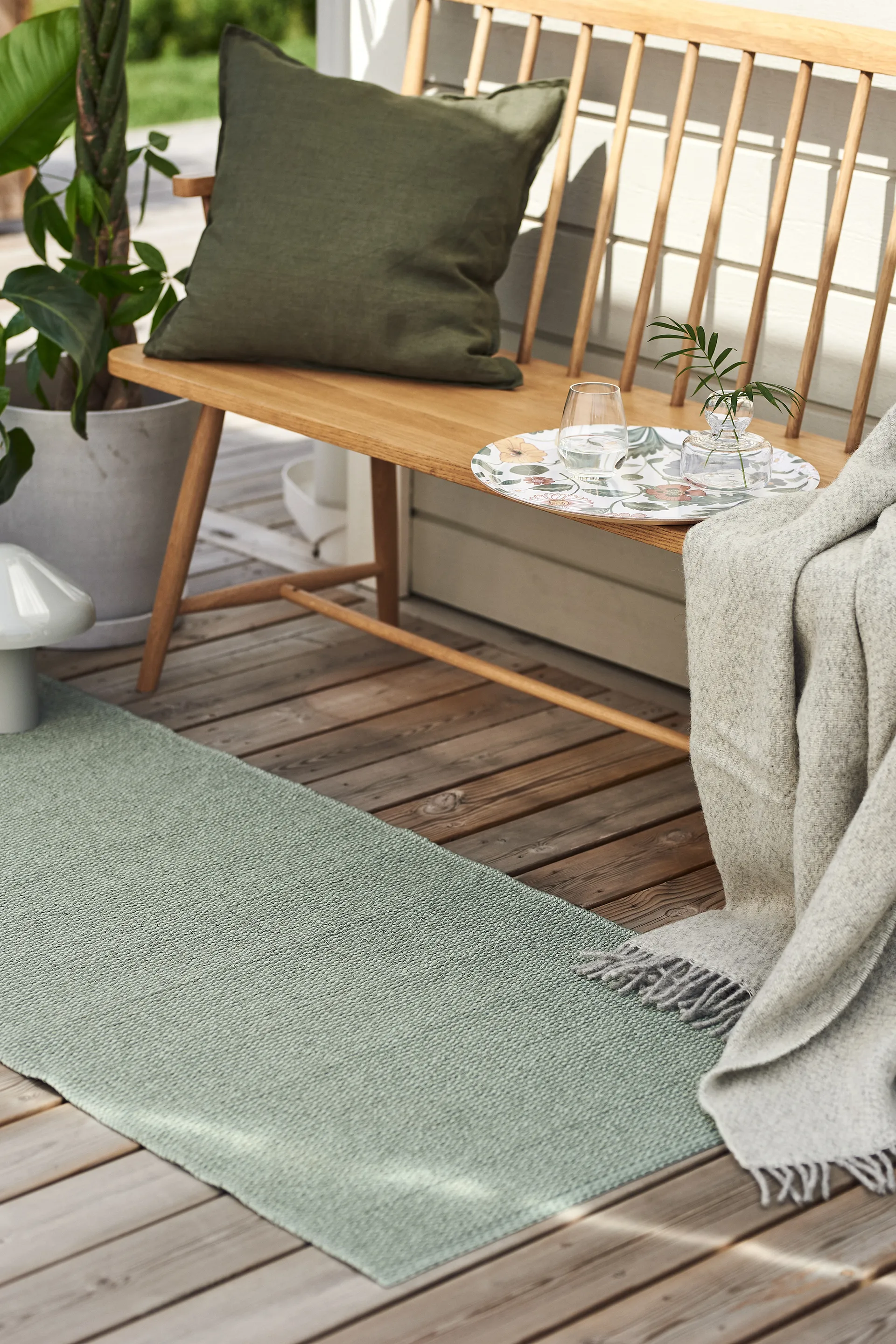 Mellow plastmatta grön, 70x250cm Scandi Living