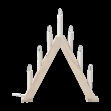 Scandi Living Nord adentsljusstake 40 cm Vitlaserad