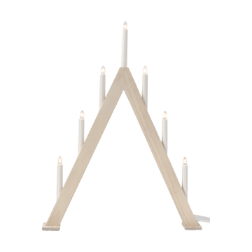 Nord adentsljusstake 60 cm - Vitlaserad - Scandi Living