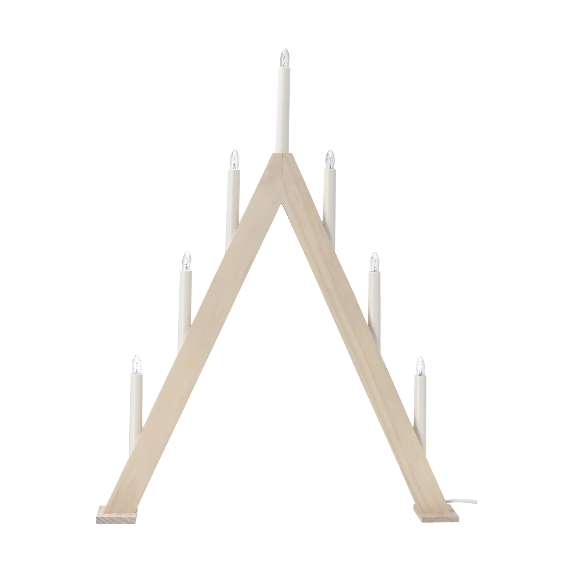 Nord adventsljusstake 60 cm, Vitlaserad Scandi Living