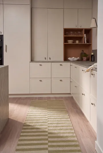Path gångmatta - Olive green, 70x200 cm - Scandi Living