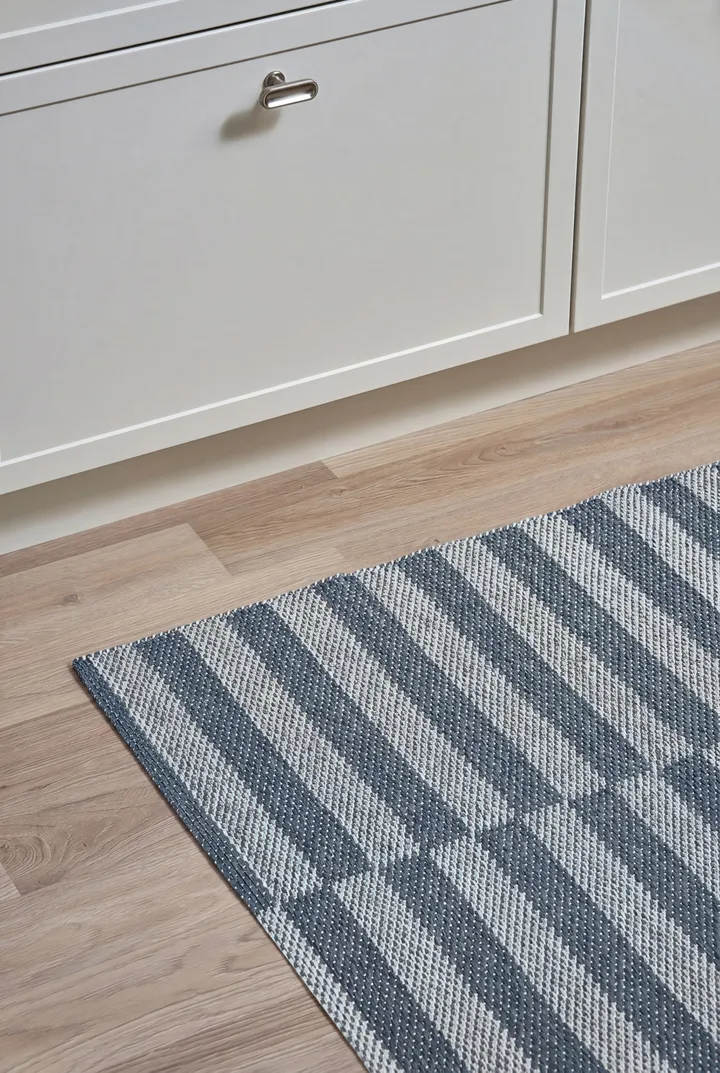 Path matta - Ocean blue, 150x200 cm - Scandi Living