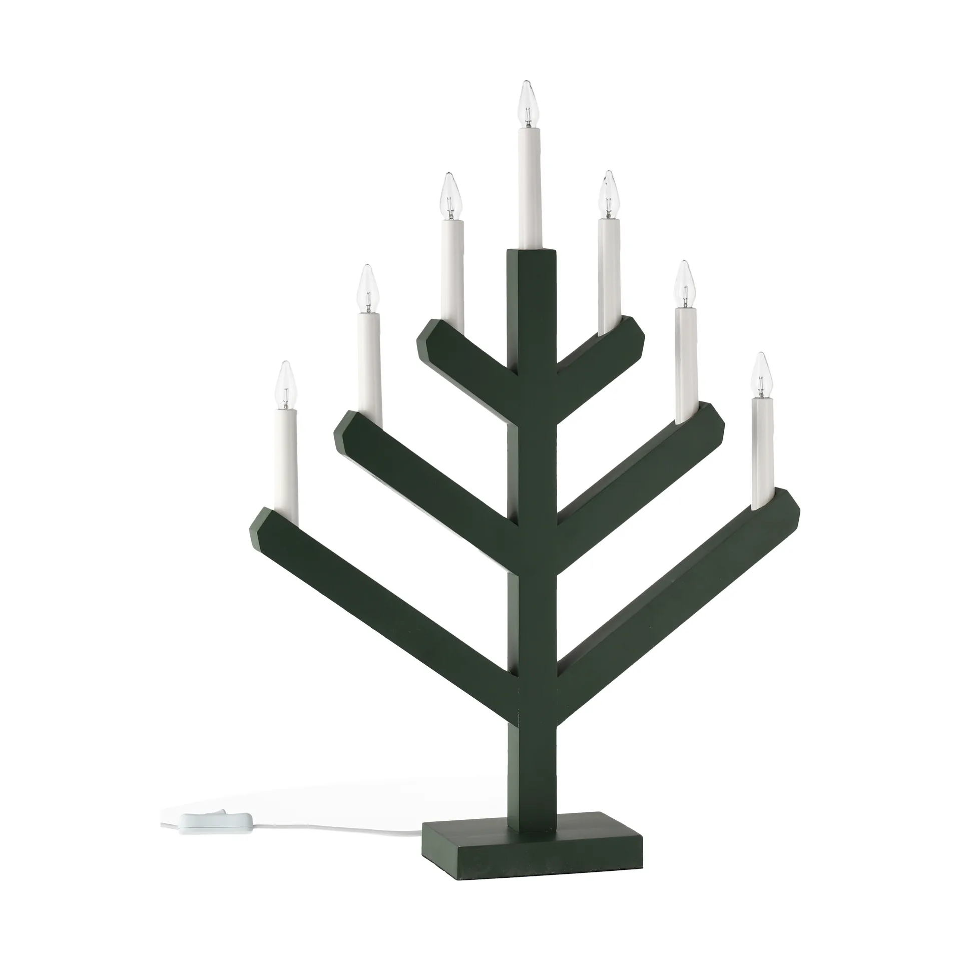 Pine adventsljusstake 62 cm, Grön Scandi Living