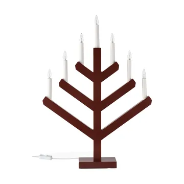 Scandi Living Pine adventsljusstake 62 cm Röd