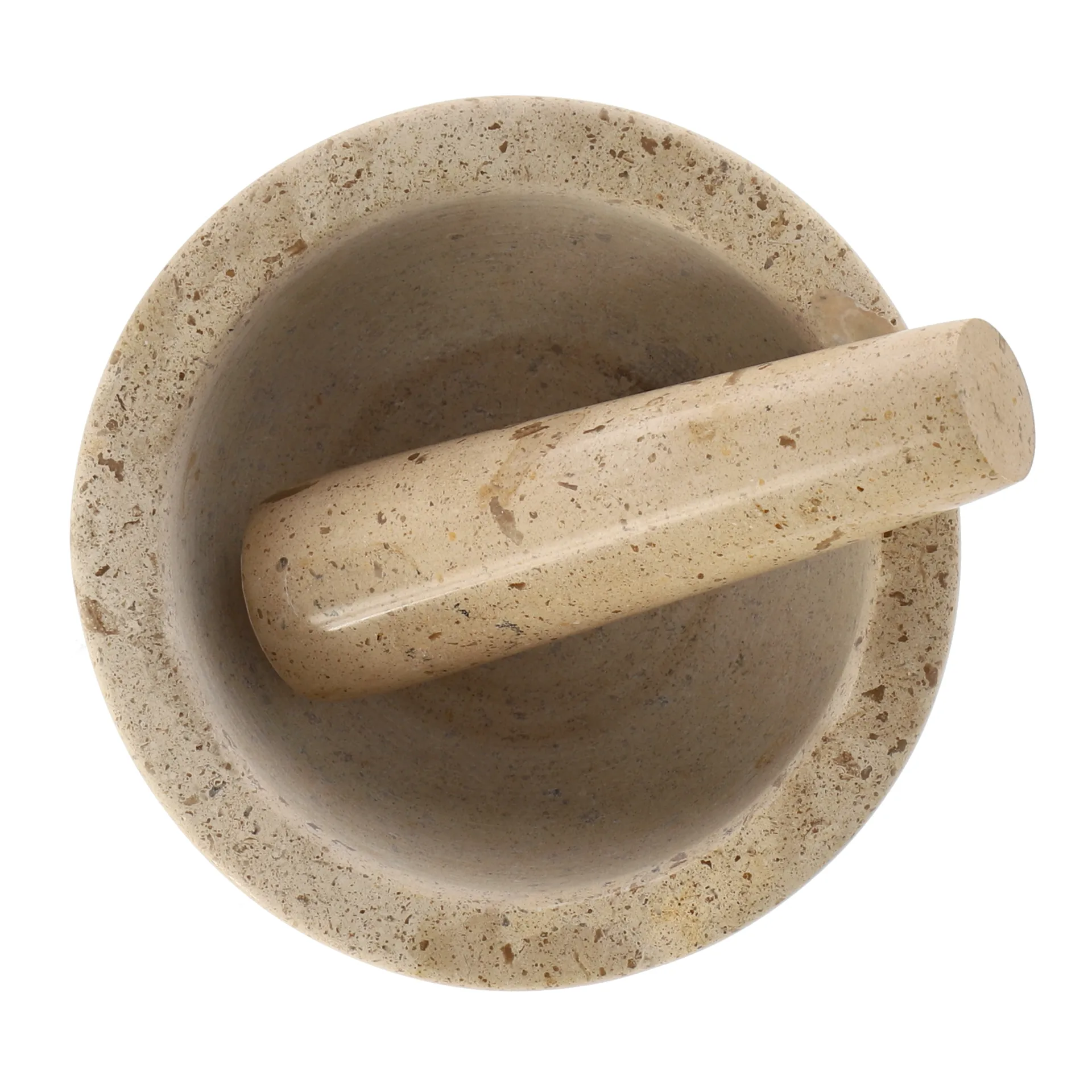 Ridge mortel Ø14x7 cm, Marmor Scandi Living