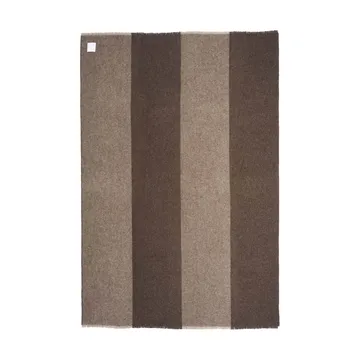 Row randig ullpläd - Brun, 120x185 cm - Scandi Living