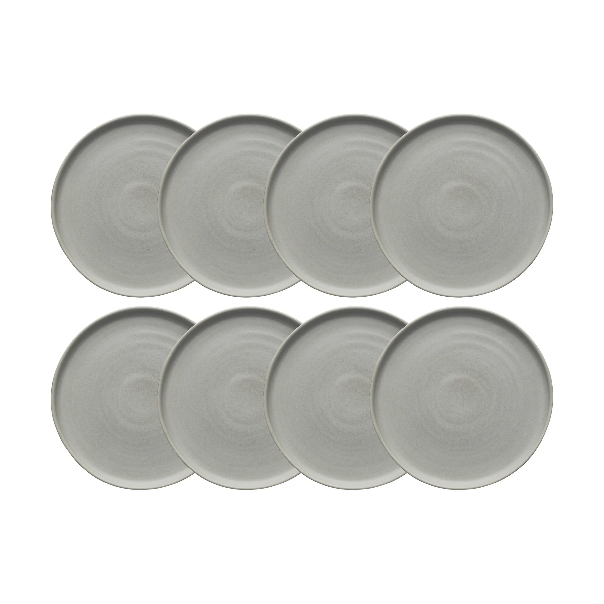 Sandsbro assiett ljusgrå, Ø20 cm, 8-pack,  Scandi Living