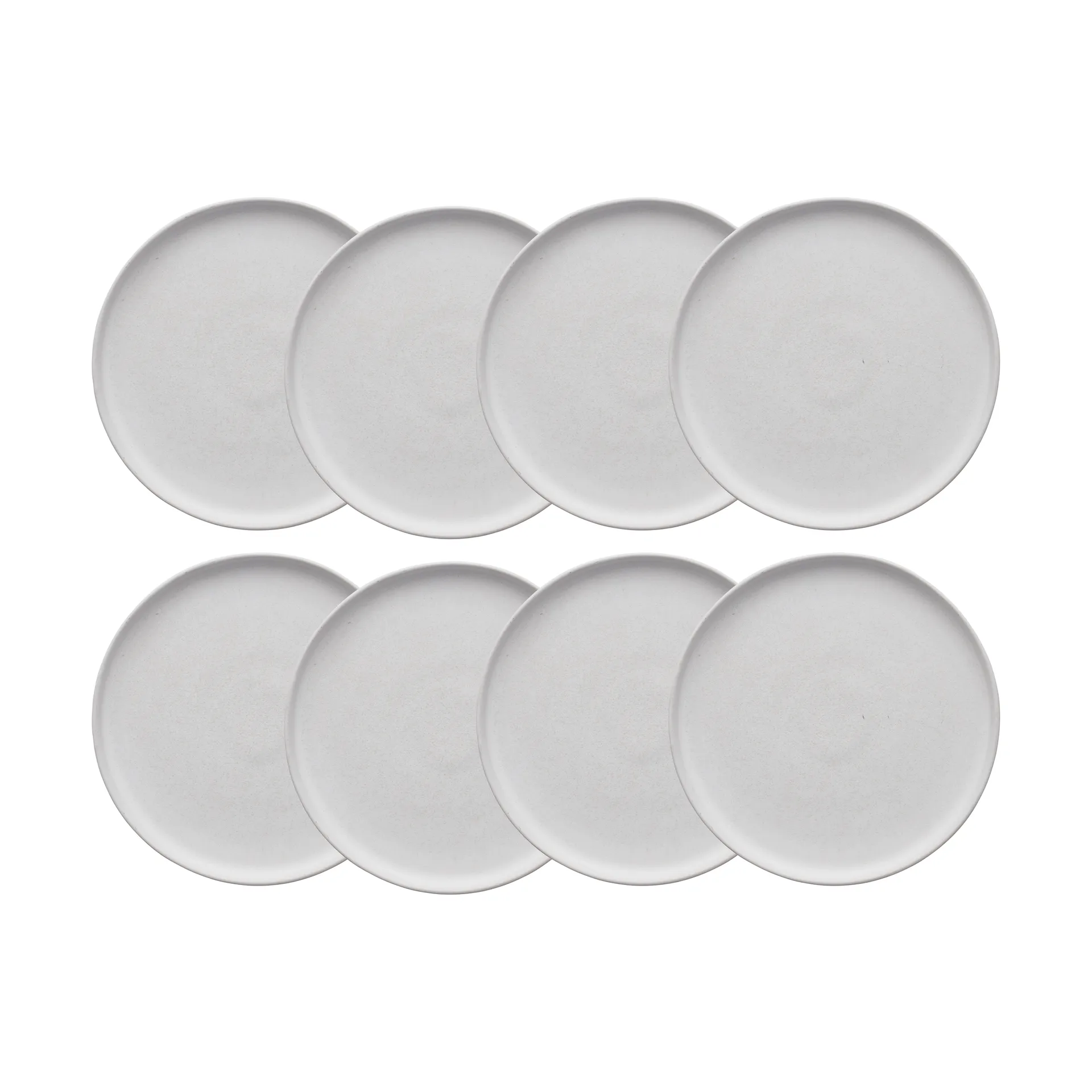 Scandi Living Sandsbro assiett offwhite, &Oslash;20 cm, 8-pack