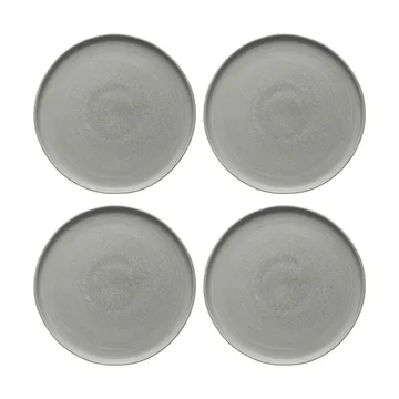 Sandsbro mattallrik ljusgrå, Ø26 cm, 4-pack - Scandi Living