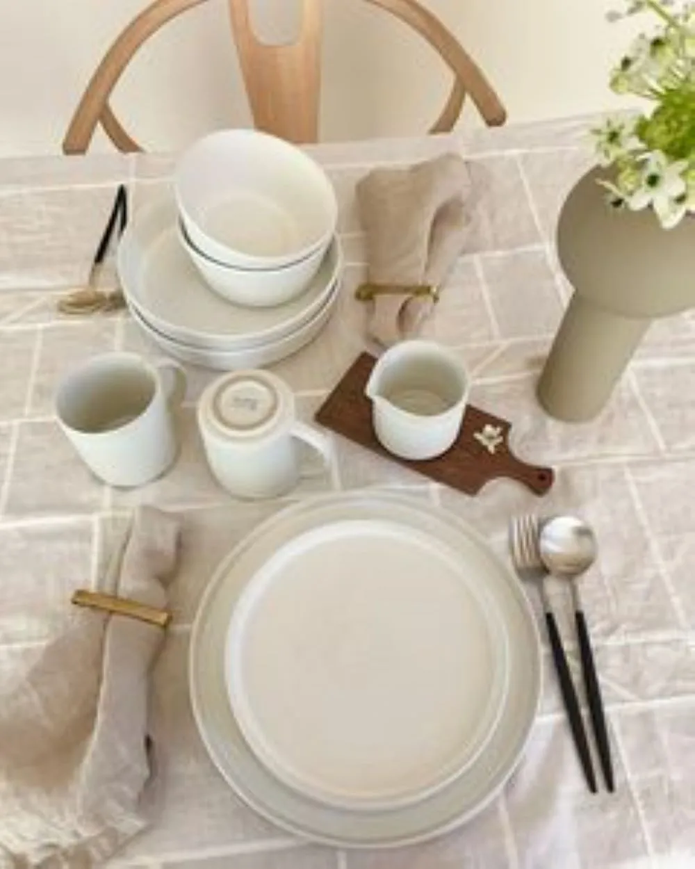 Sandsbro mattallrik offwhite, Ø26 cm, 4-pack,  Scandi Living