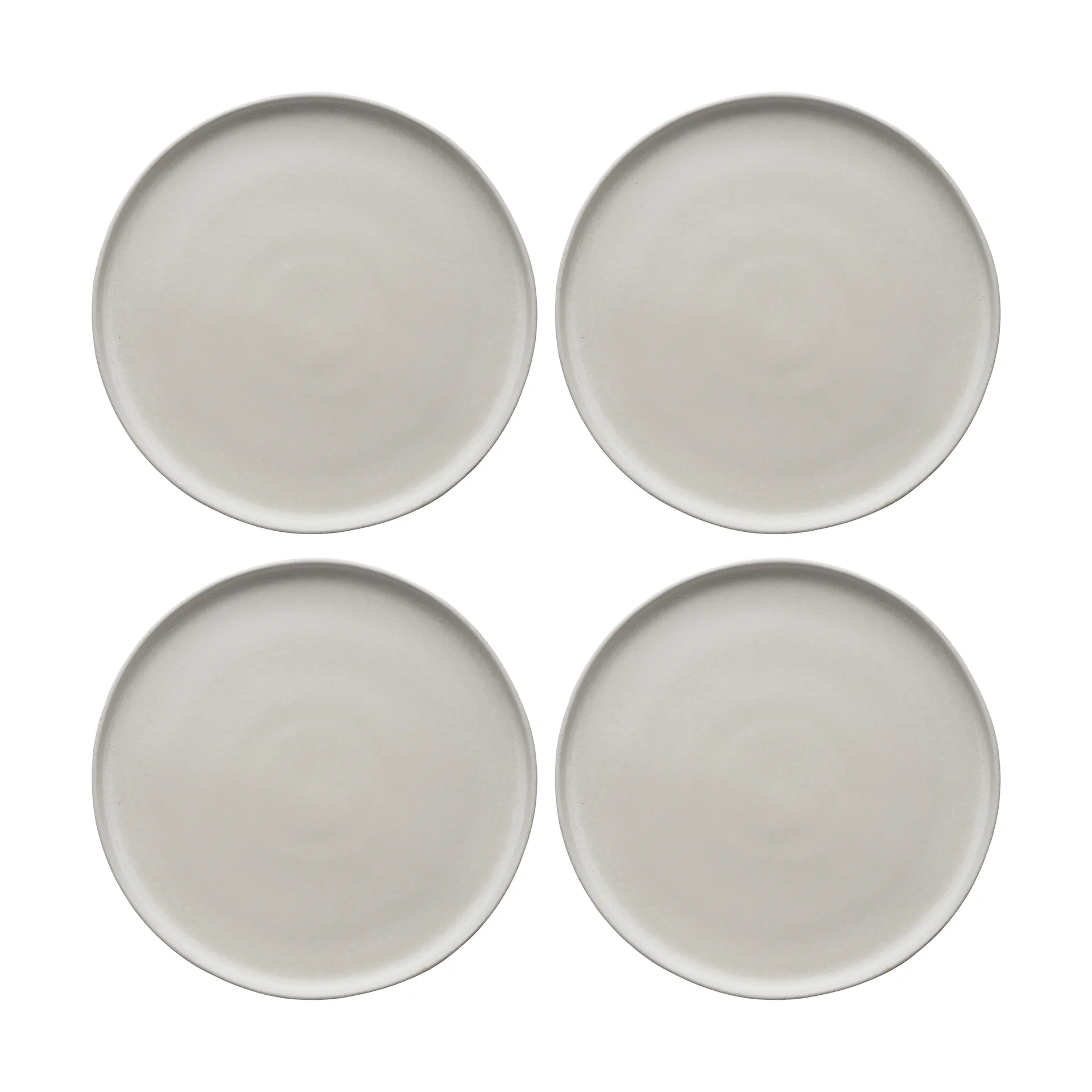Scandi Living Sandsbro mattallrik offwhite, &Oslash;26 cm, 4-pack