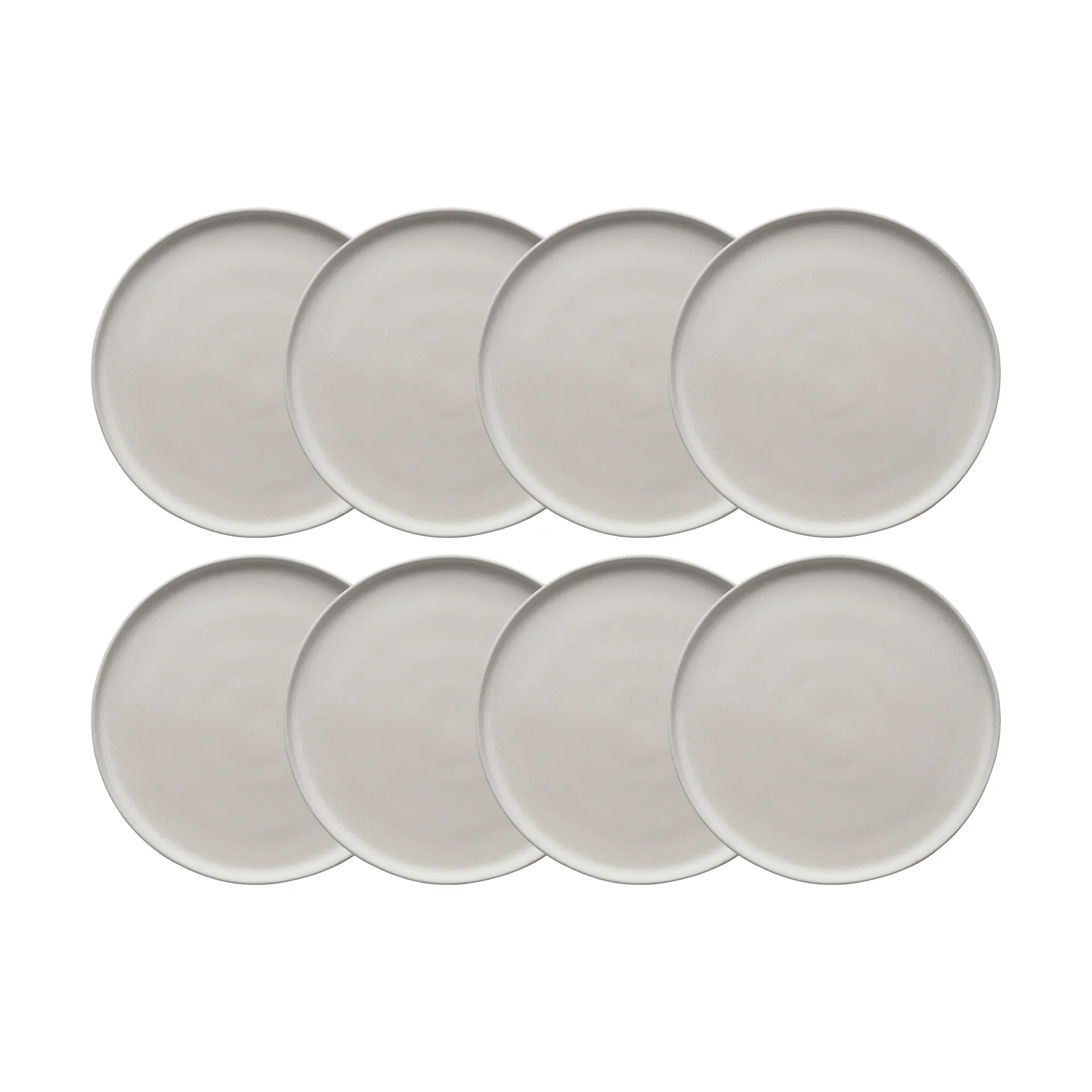 Sandsbro mattallrik offwhite, Ø26 cm, 8-pack,  Scandi Living