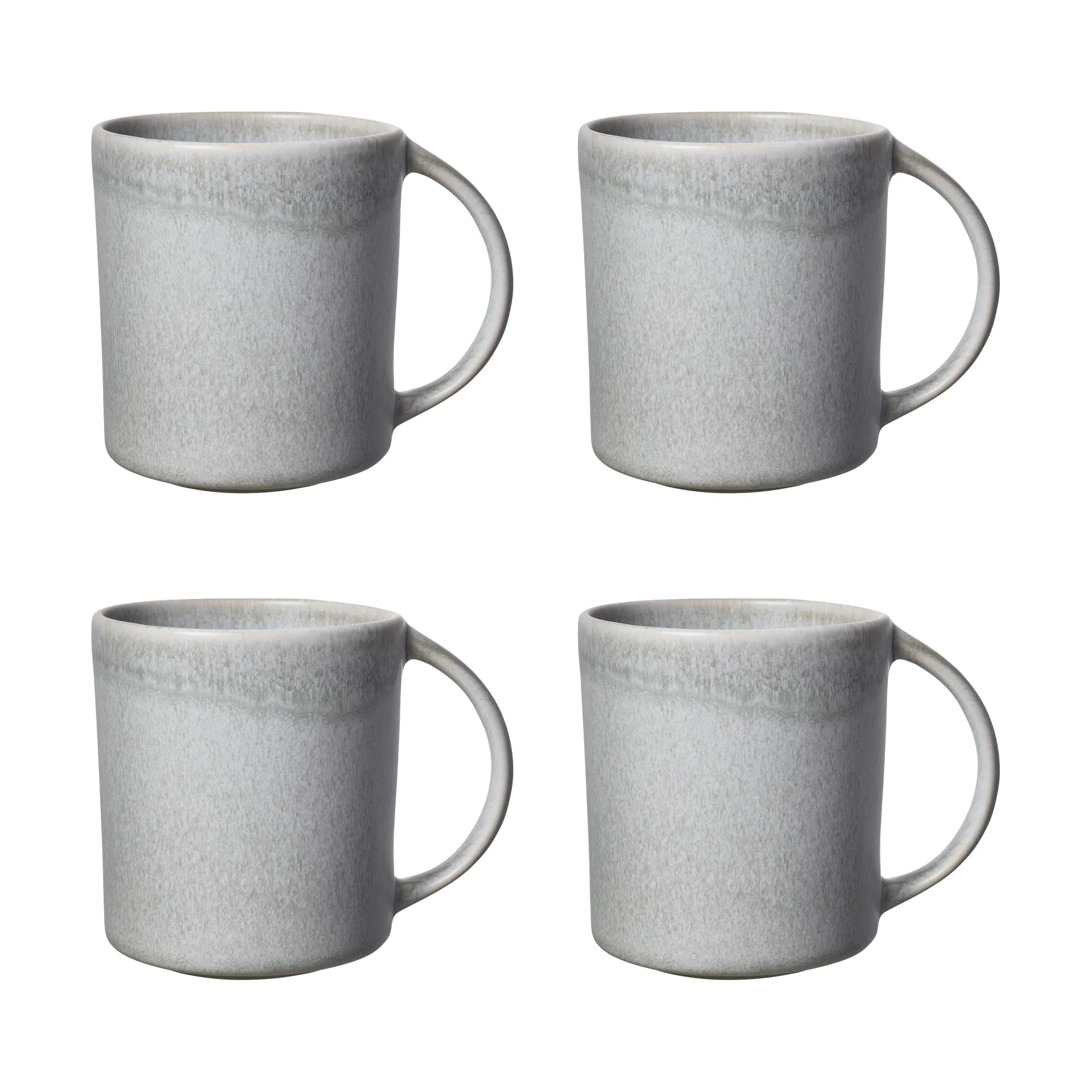 Scandi Living Sandsbro mugg ljusgr&aring;, 30 cl, 4-pack