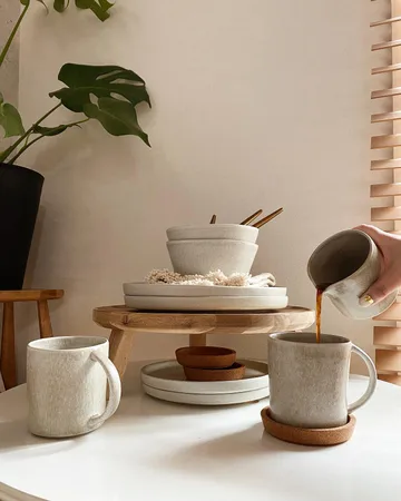 Sandsbro pastatallrik ljusgrå, Ø23 cm, 6-pack - Scandi Living