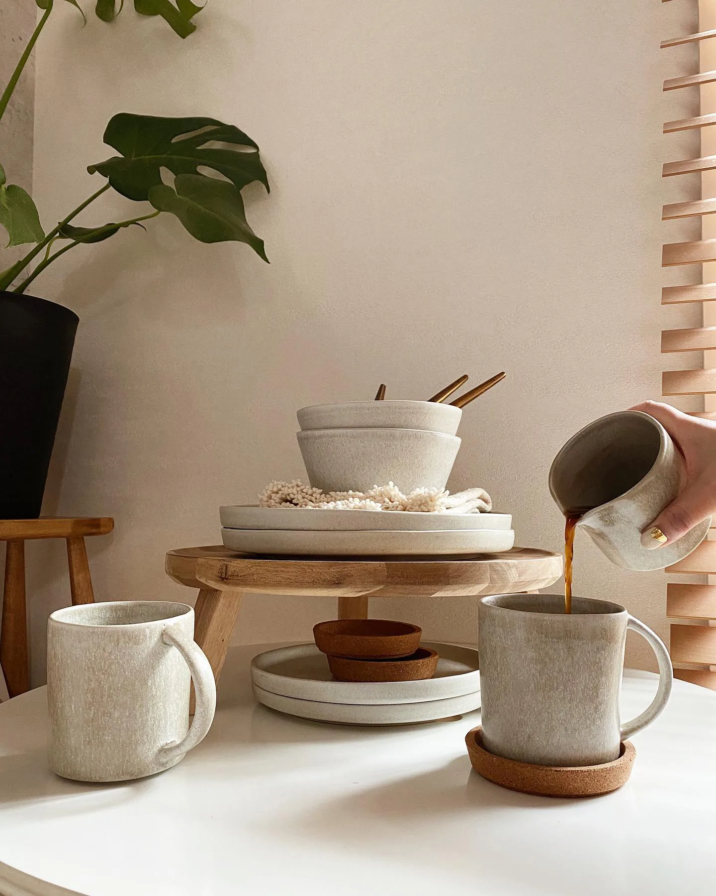 Sandsbro pastatallrik ljusgrå, Ø23 cm, 8-pack Scandi Living