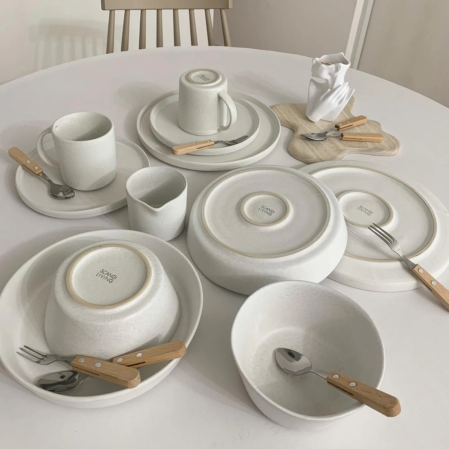 Sandsbro pastatallrik offwhite, Ø23 cm, 8-pack,  Scandi Living