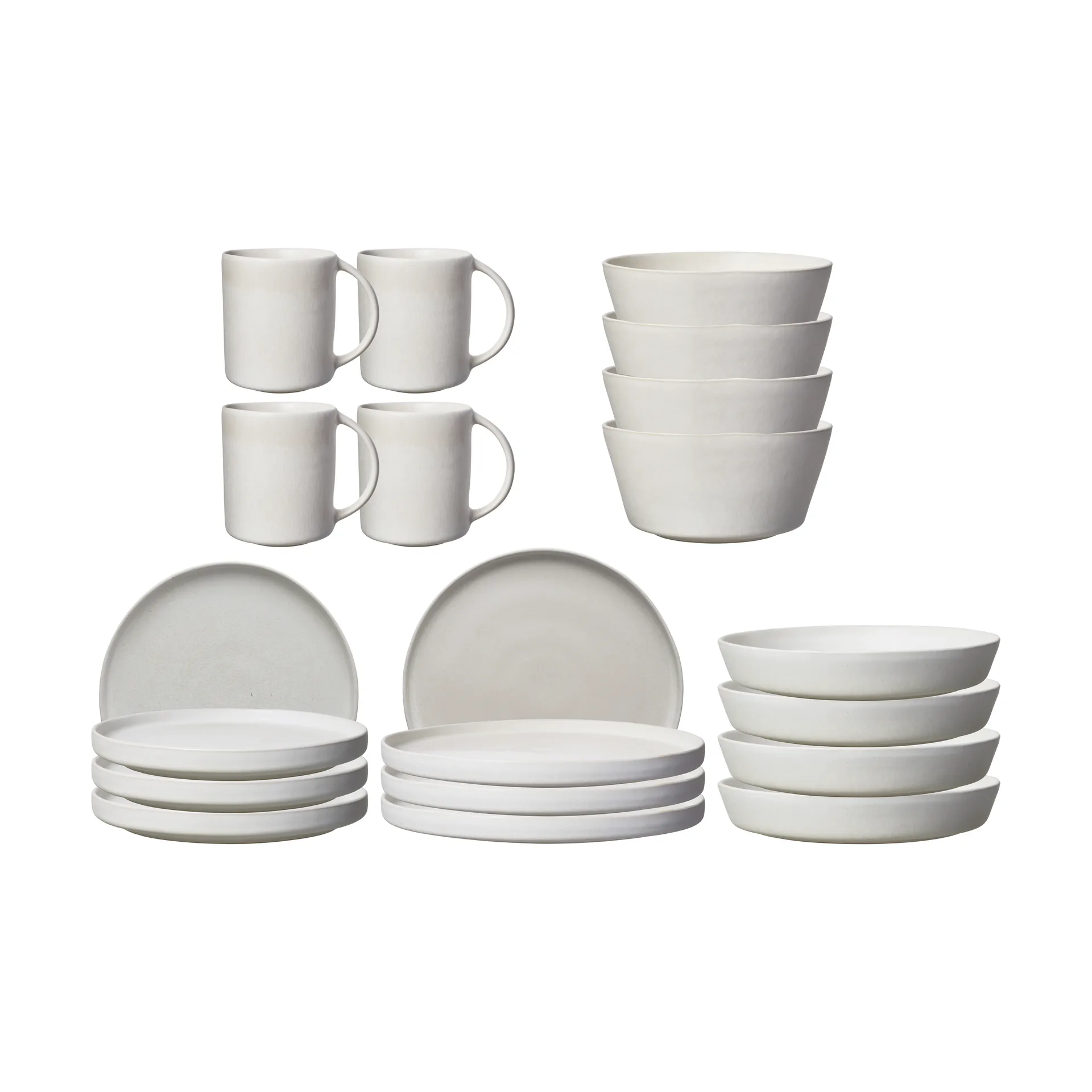 Scandi Living Sandsbro startset 20 delar - Offwhite