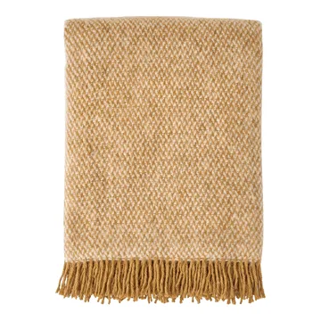 Sandstone ullpläd 130x180 cm - Mustard - Scandi Living