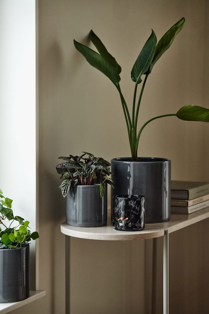 Sleek kruka Ø12 cm, Charcoal Scandi Living