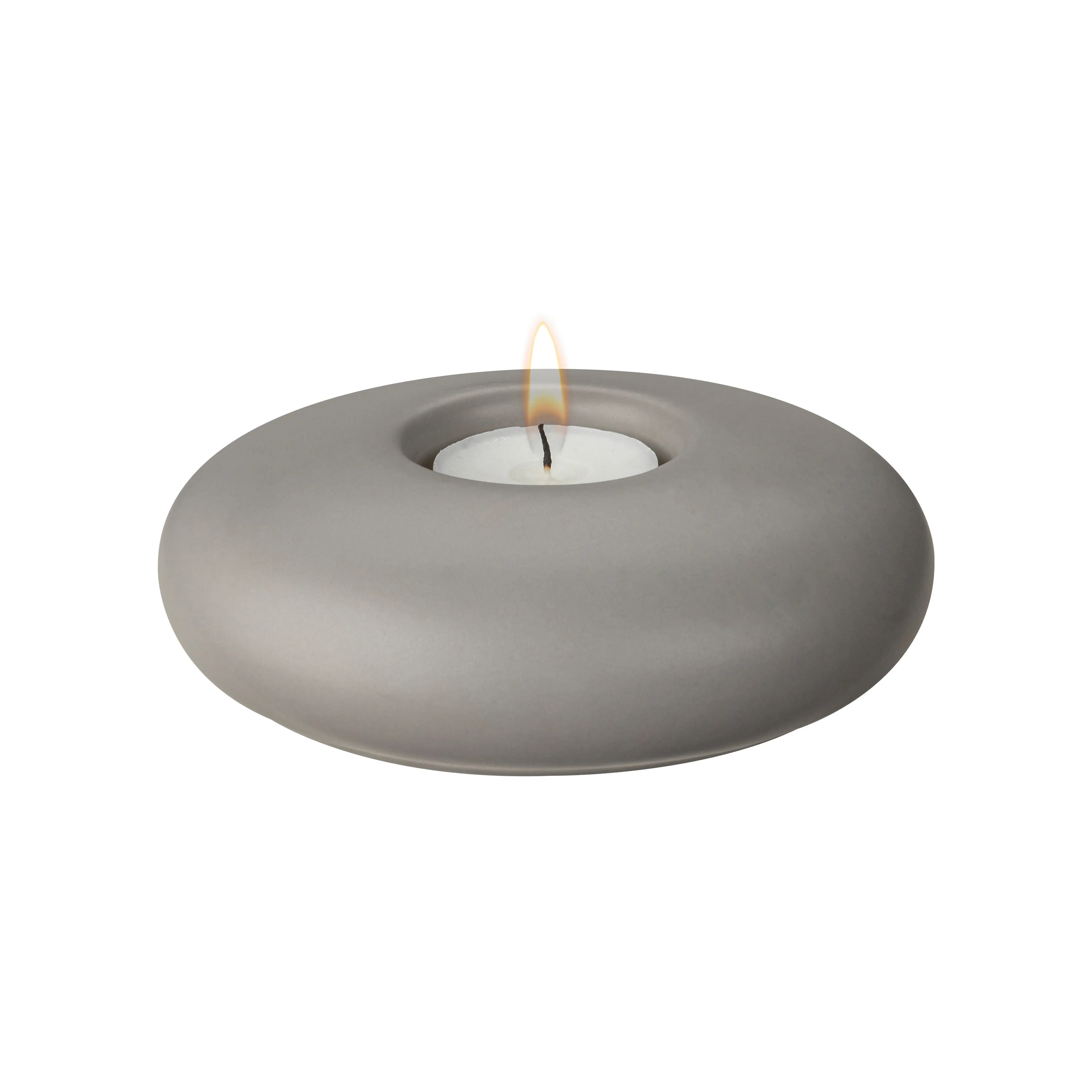 Scandi Living Stone ljuslykta Ø13 cm, Grå