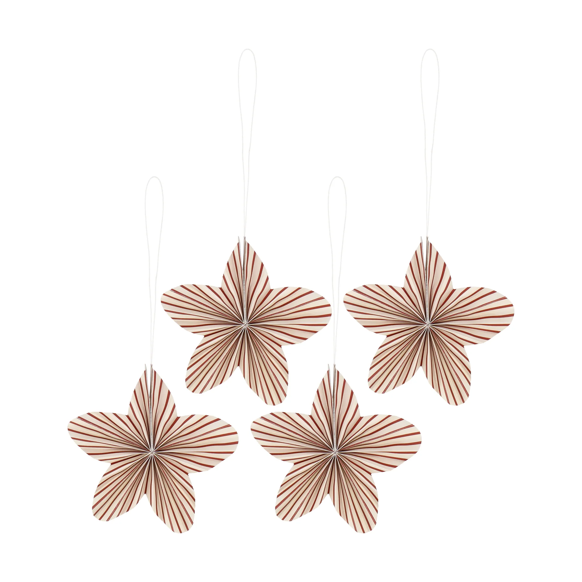 Twinkle julgranshänge 4-pack, Röd randig Scandi Living