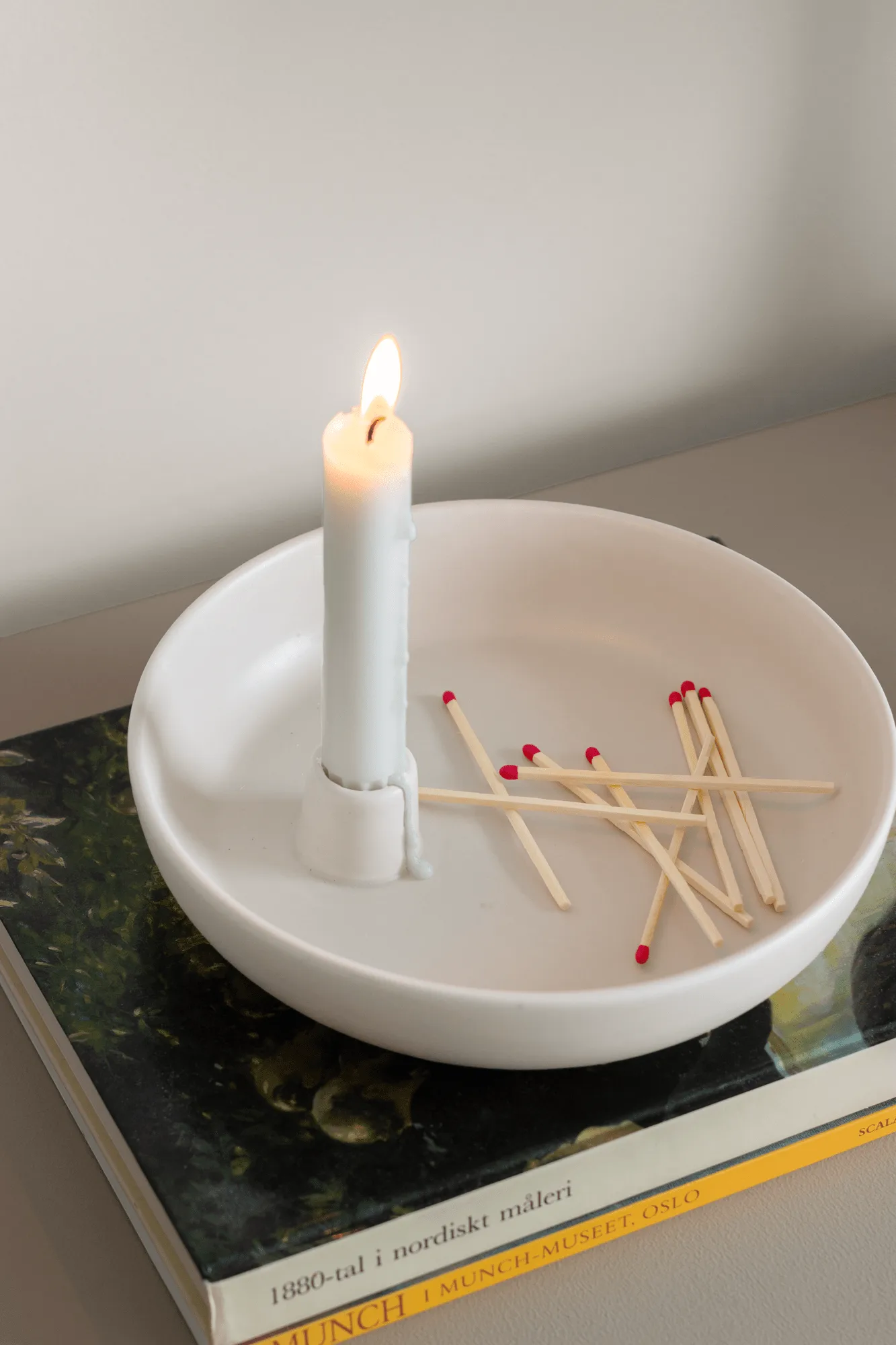 Valley ljusstake Ø21 cm, Vit Scandi Living