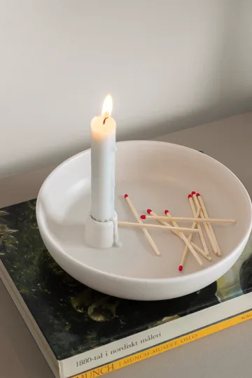 Valley ljusstake Ø21 cm - Vit - Scandi Living