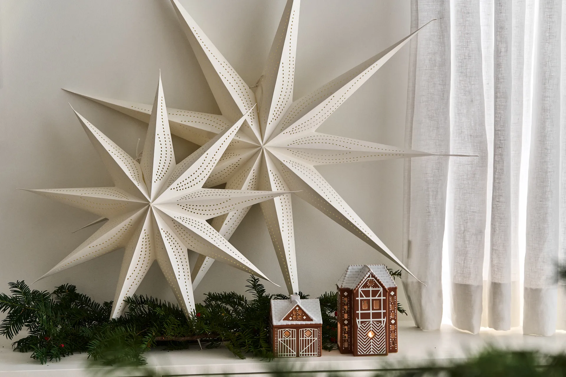 Veil adventsstjärna, Vit, Ø90 cm Scandi Living